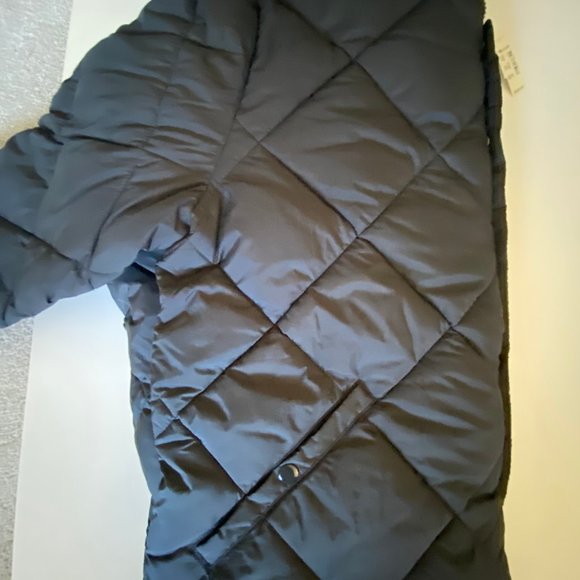 Madewell Black Puffy Bomber Jacket - Picture 5 of 7